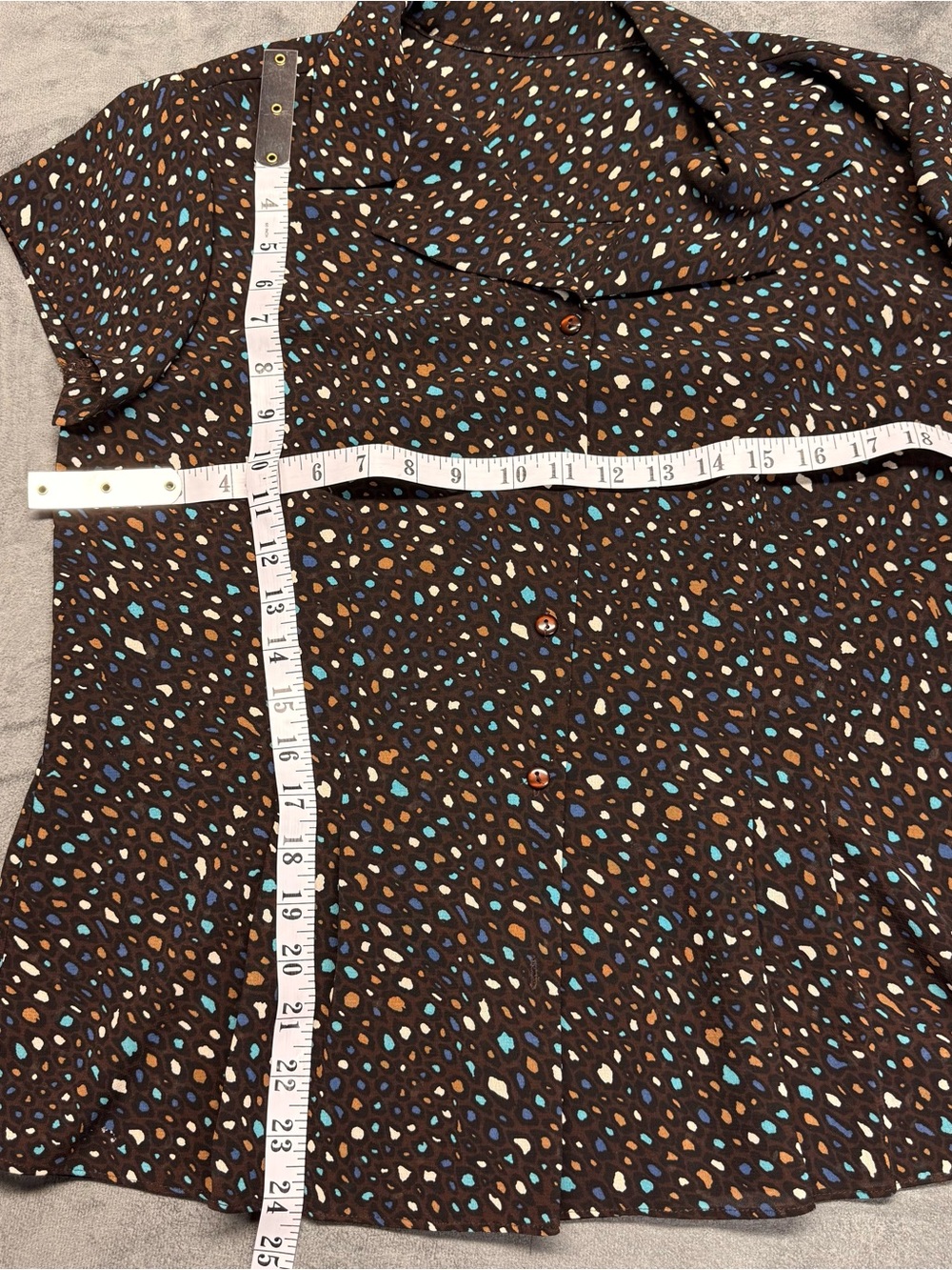 Vintage 2 Piece Liz Claiborne Brown Skirt and Top Set - Picture 4 of 13